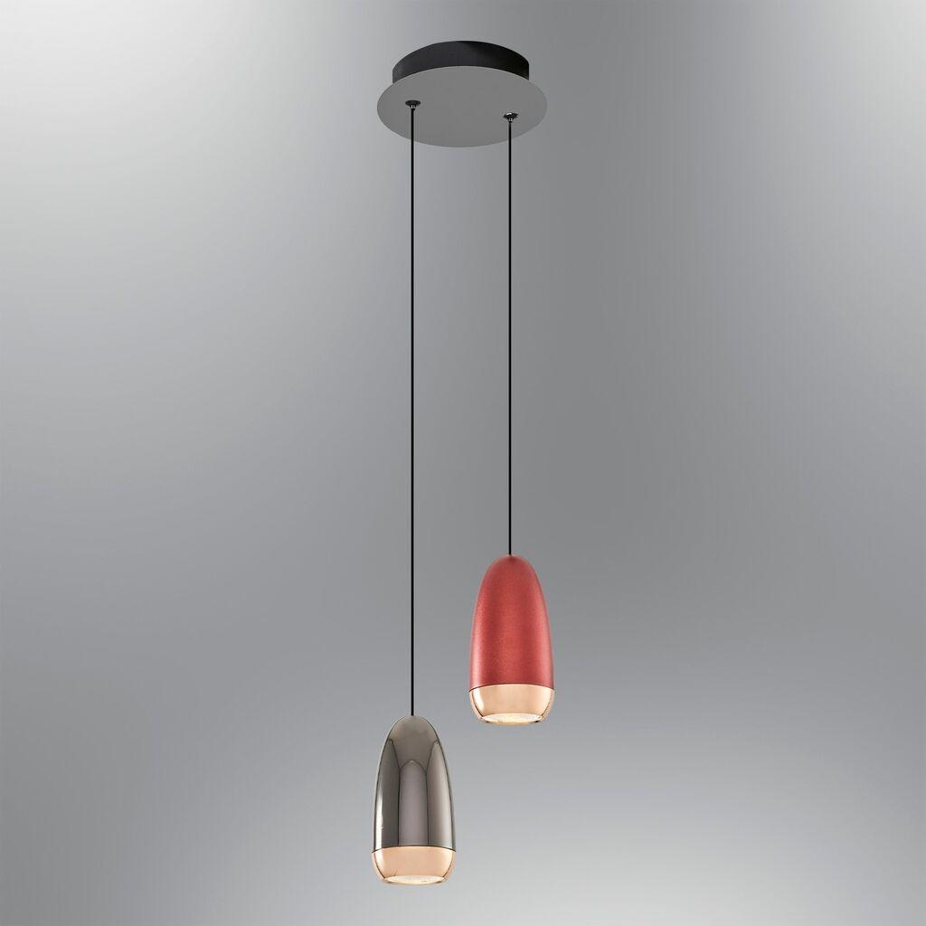 Opviq Luster 2804-2A-28, Crveno-siva