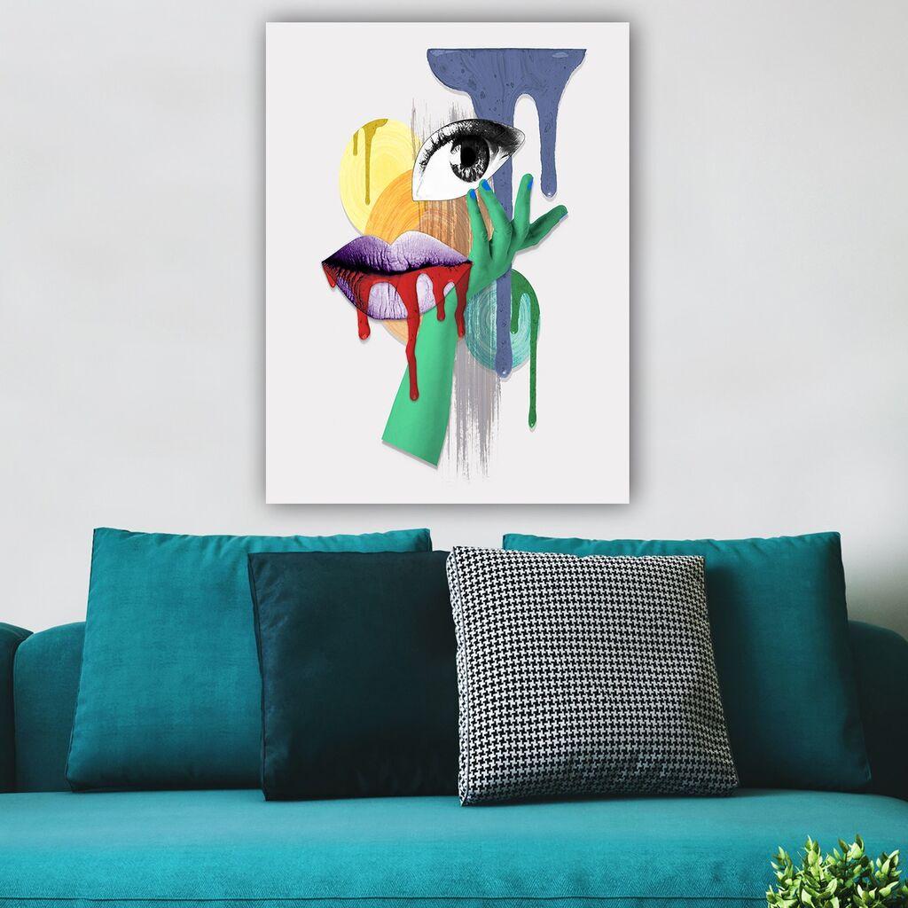Wallity Dekorativna slika na platnu, 70x100cm, Šareno