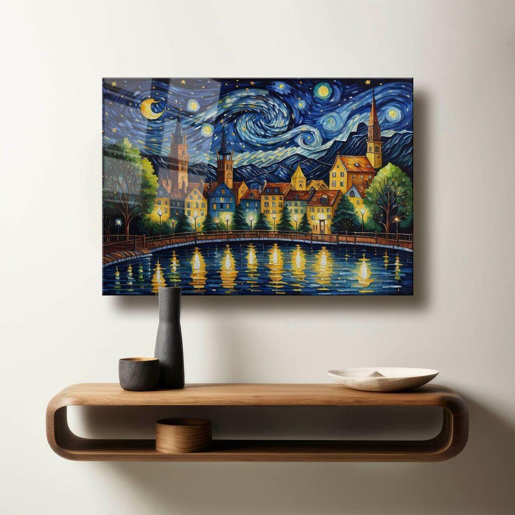 Wallity Dekorativna slika na kaljenom staklu, 50x70cm, Šareno