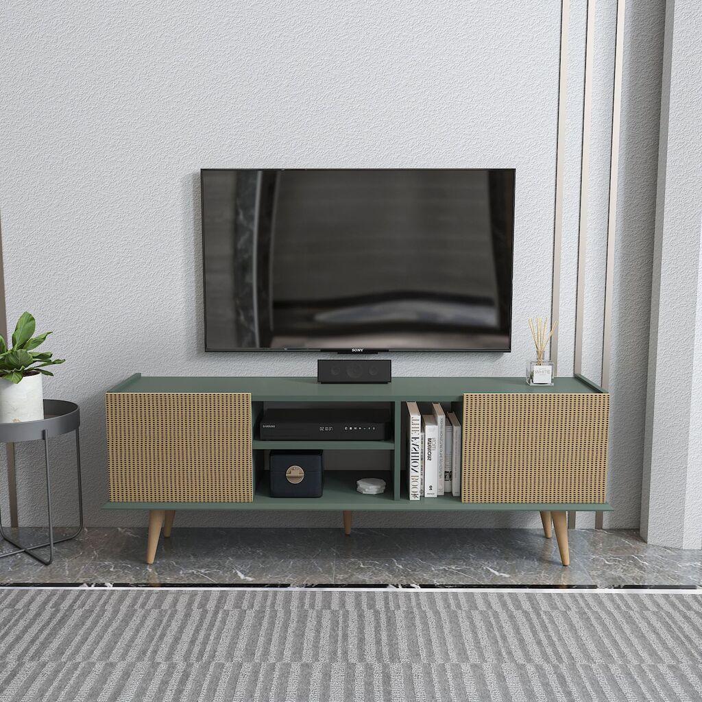 Hanah Kućni TV komoda Ekvador, 154,4x56,6x31,3 cm, Zelena