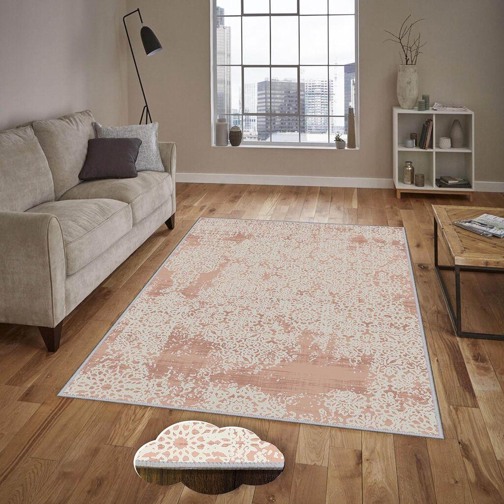 Conceptum Hypnose tepih Eexfab1130, pravougaoni, 140 x 220 cm, krem-roza
