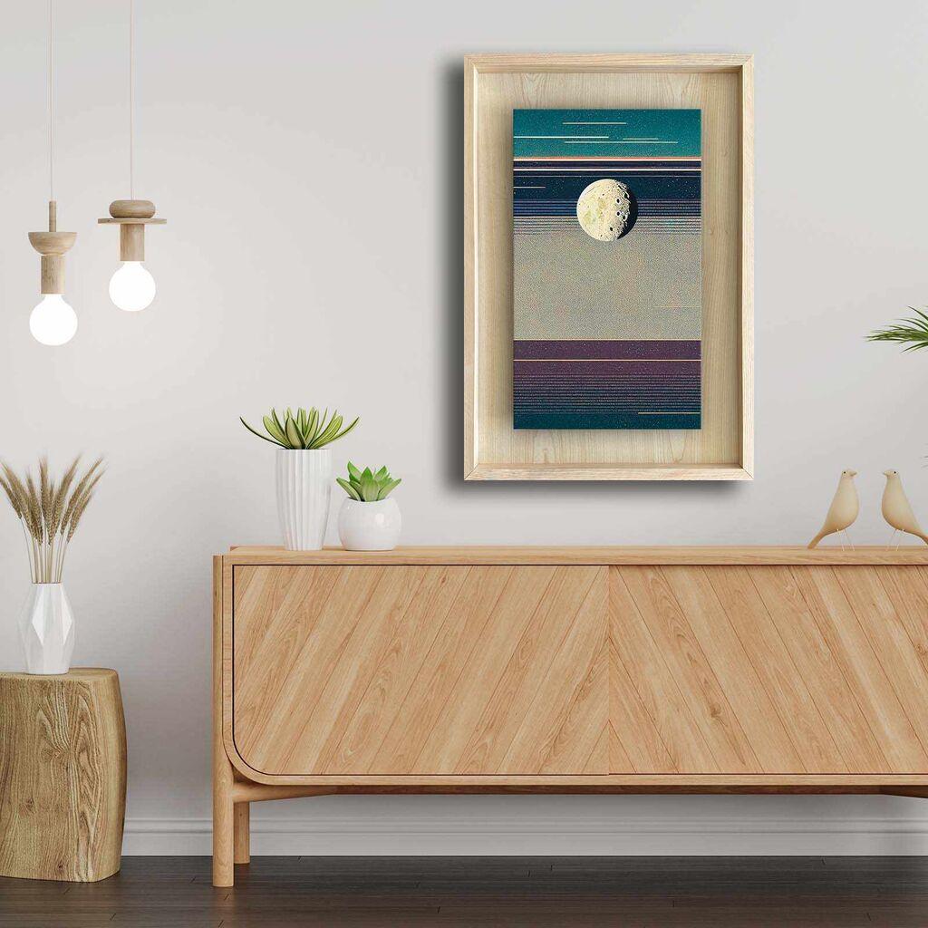 Wallity Dekorativna uramljena slika, 43x63cm, Šarena