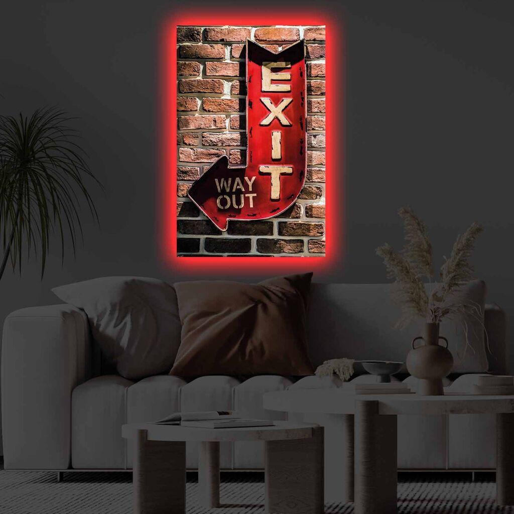 Zidna slika sa LED osvjetljenjem 4570KTLGDACT - 012, 45x70 cm