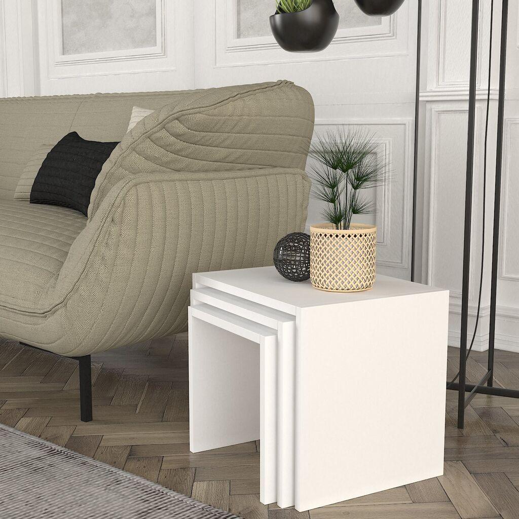 Hanah Home Club set stolova, 3 dijela Zariel White