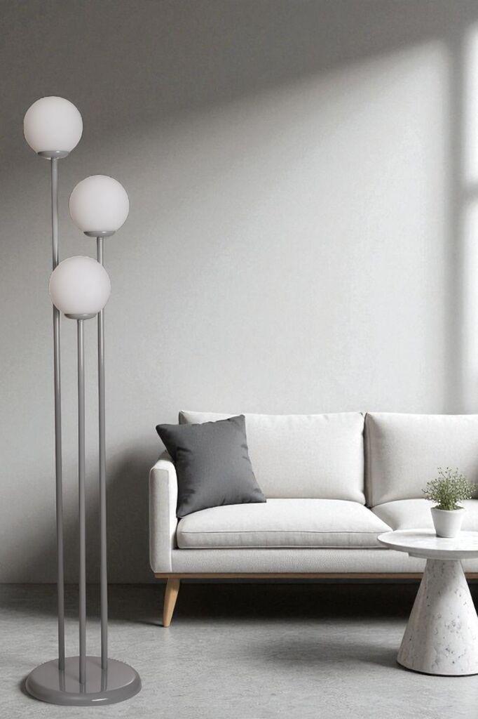 Opviq podna lampa 8919-1, siva