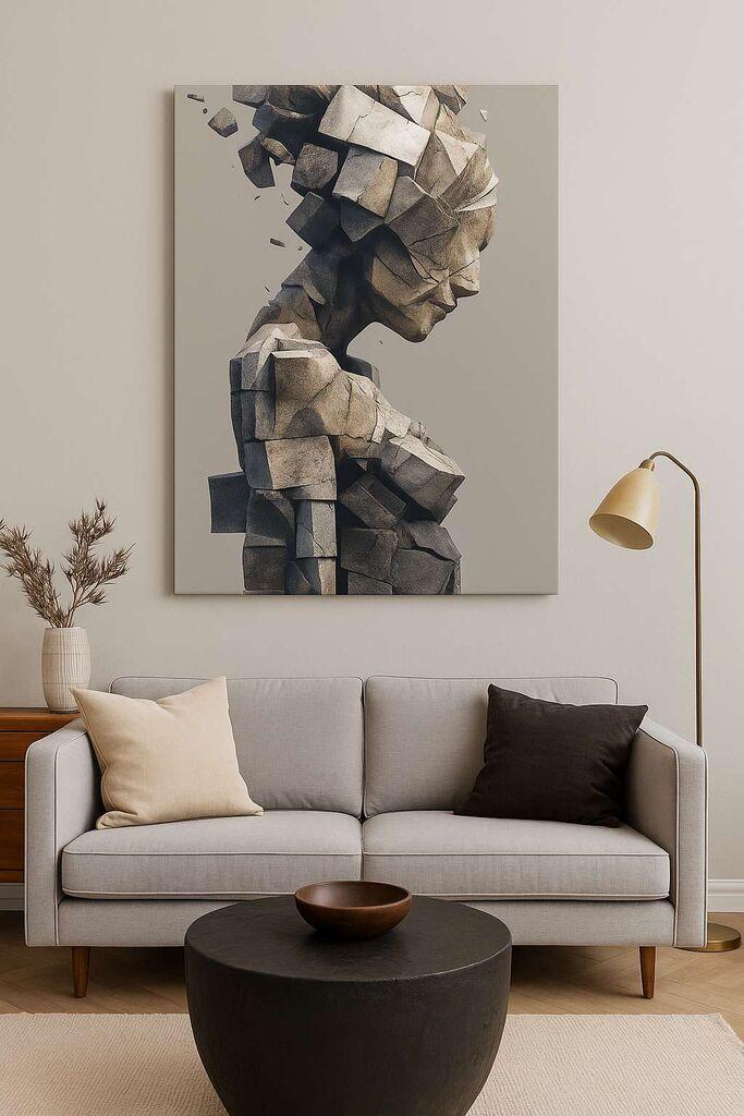 Wallity Dekorativna slika na platnu, 70x100cm, Šareno