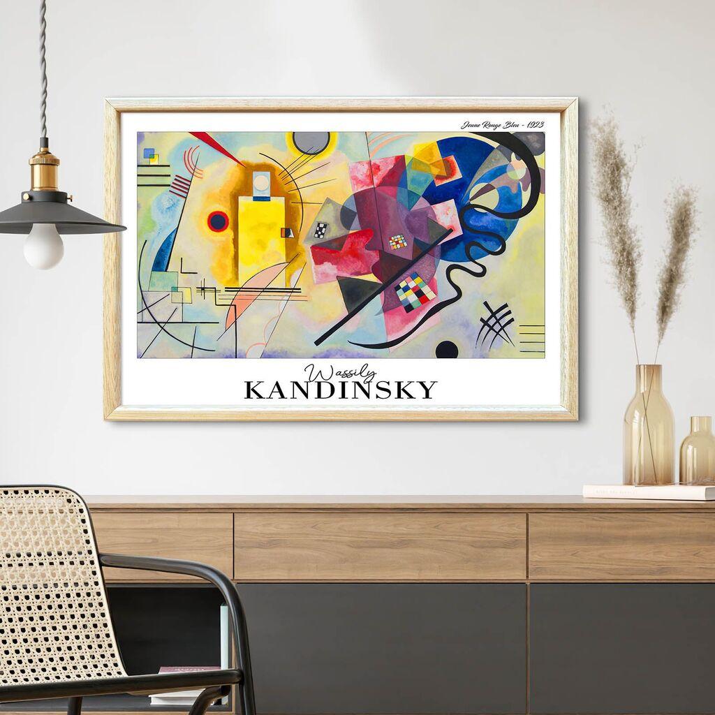 Wallity Dekorativna uramljena slika, 42x62cm, Šarena