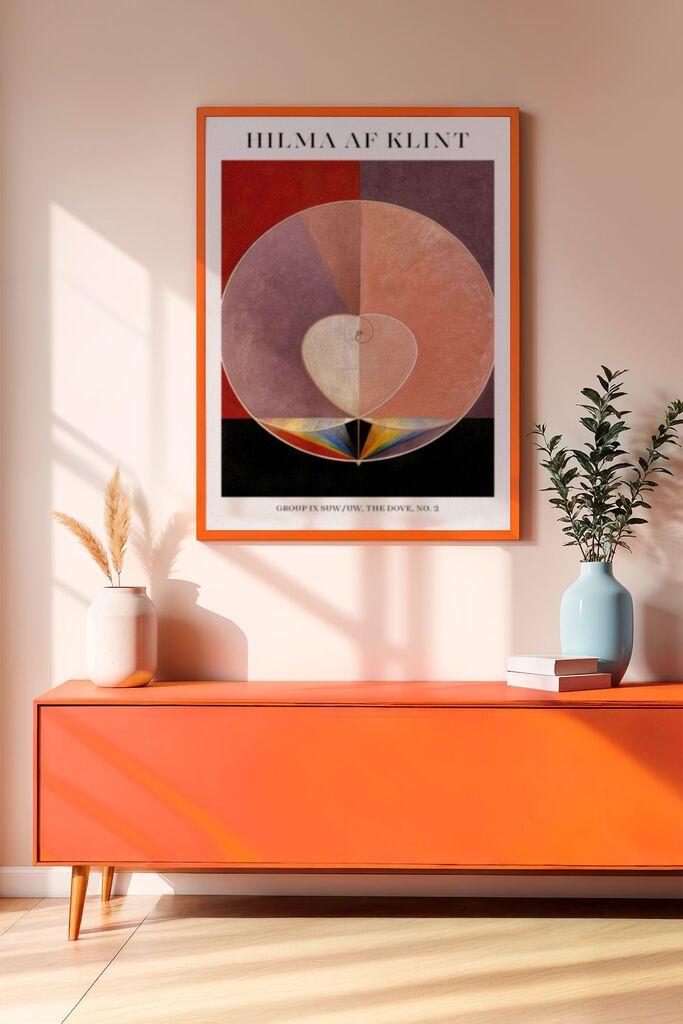Wallity Dekorativna uramljena slika, 33x48cm, Šarena