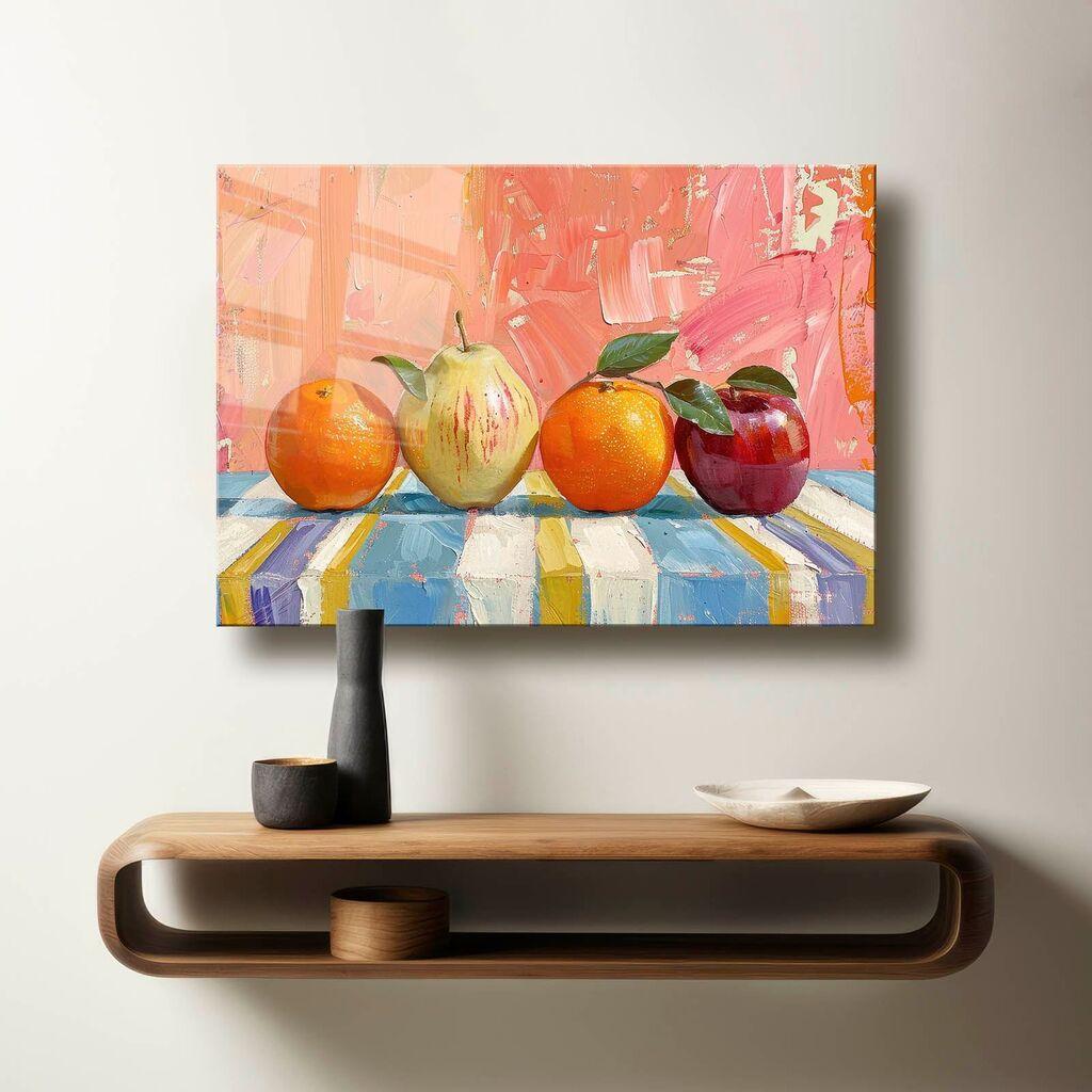 Wallity Dekorativna slika na kaljenom staklu, 70x100cm, Šarena