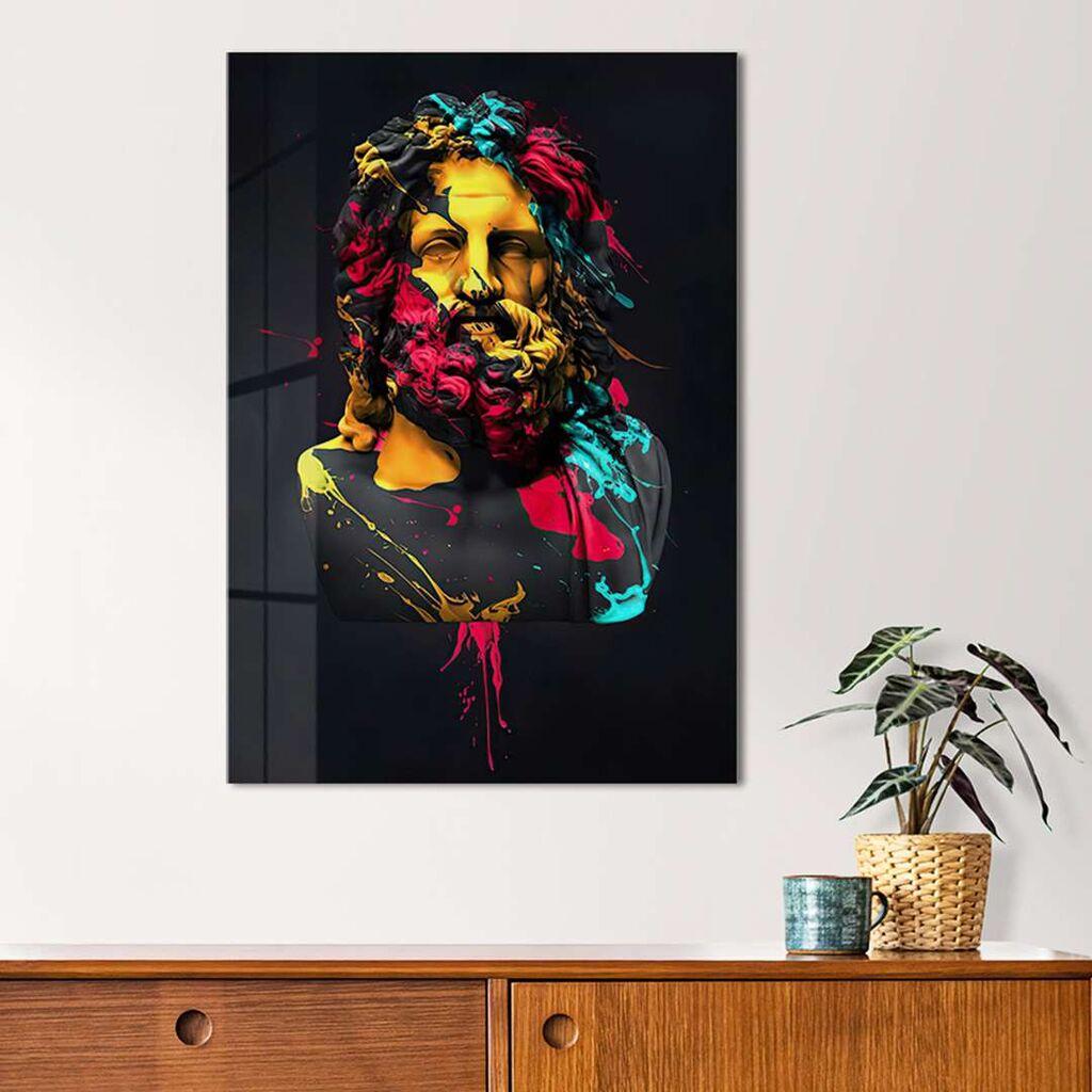 Wallity Dekorativna slika na kaljenom staklu, 30x40cm, Šareno