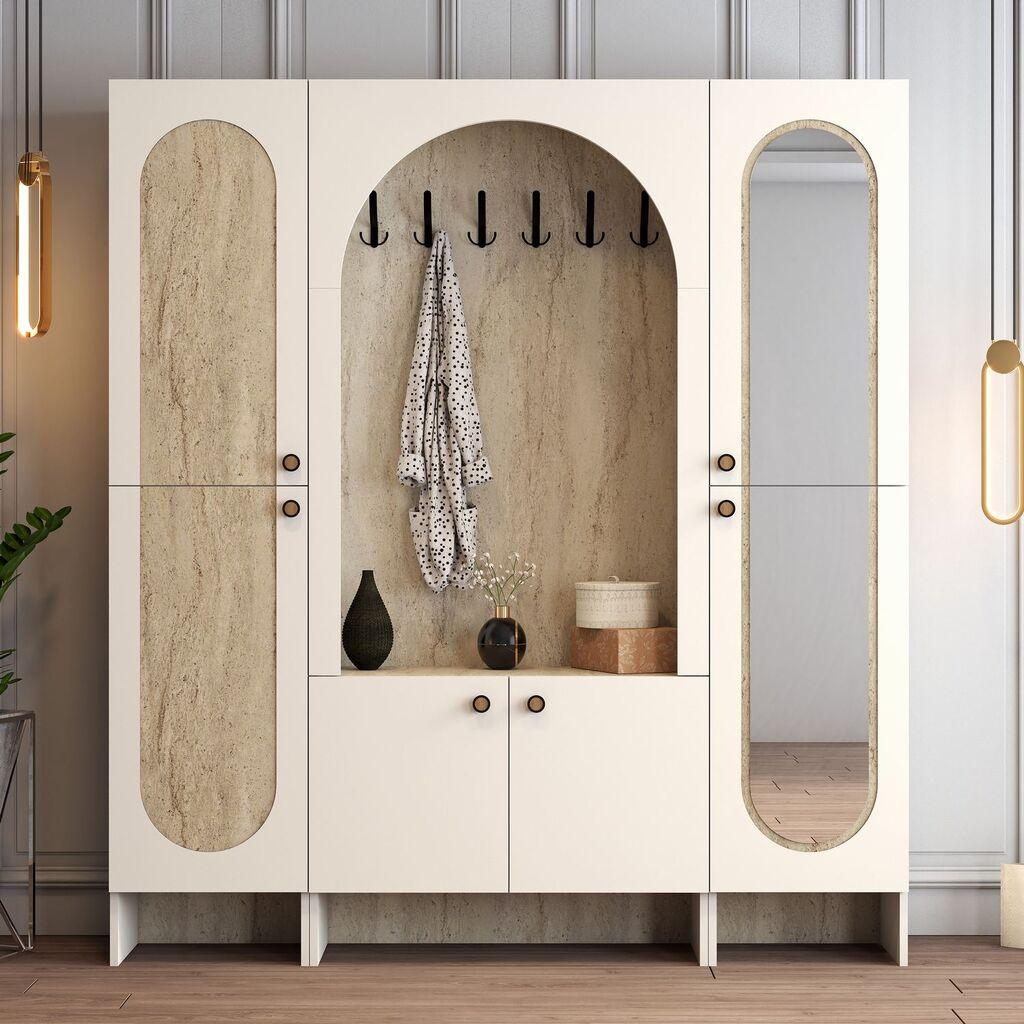 Hanah Home Chiviluk Palermo Klm, 180x 200,6x 37 cm, krem