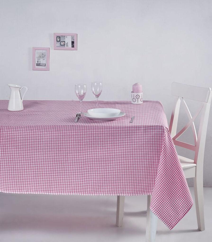 Hermia Potikareli Stolnjak, 170x170cm, Roze-bijeli