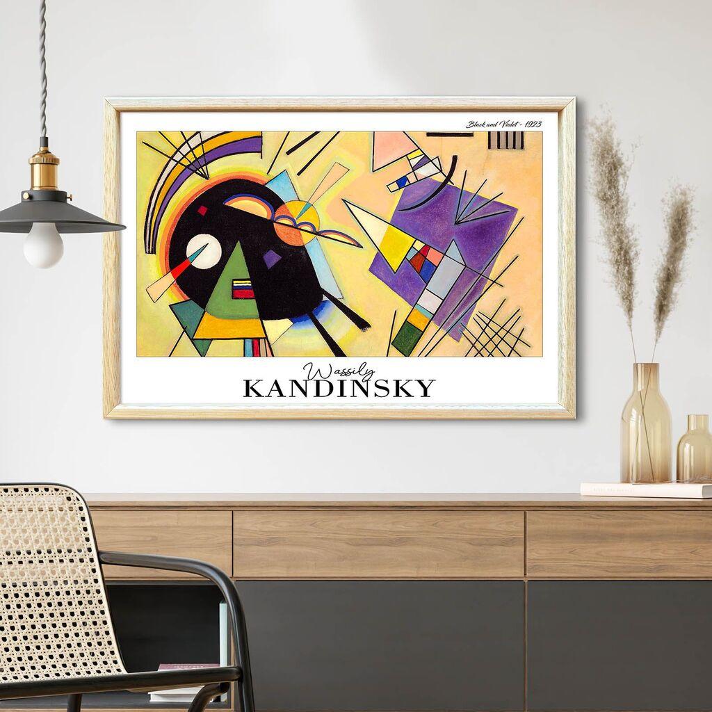 Wallity Dekorativna uramljena slika, 42x62cm, Šarena