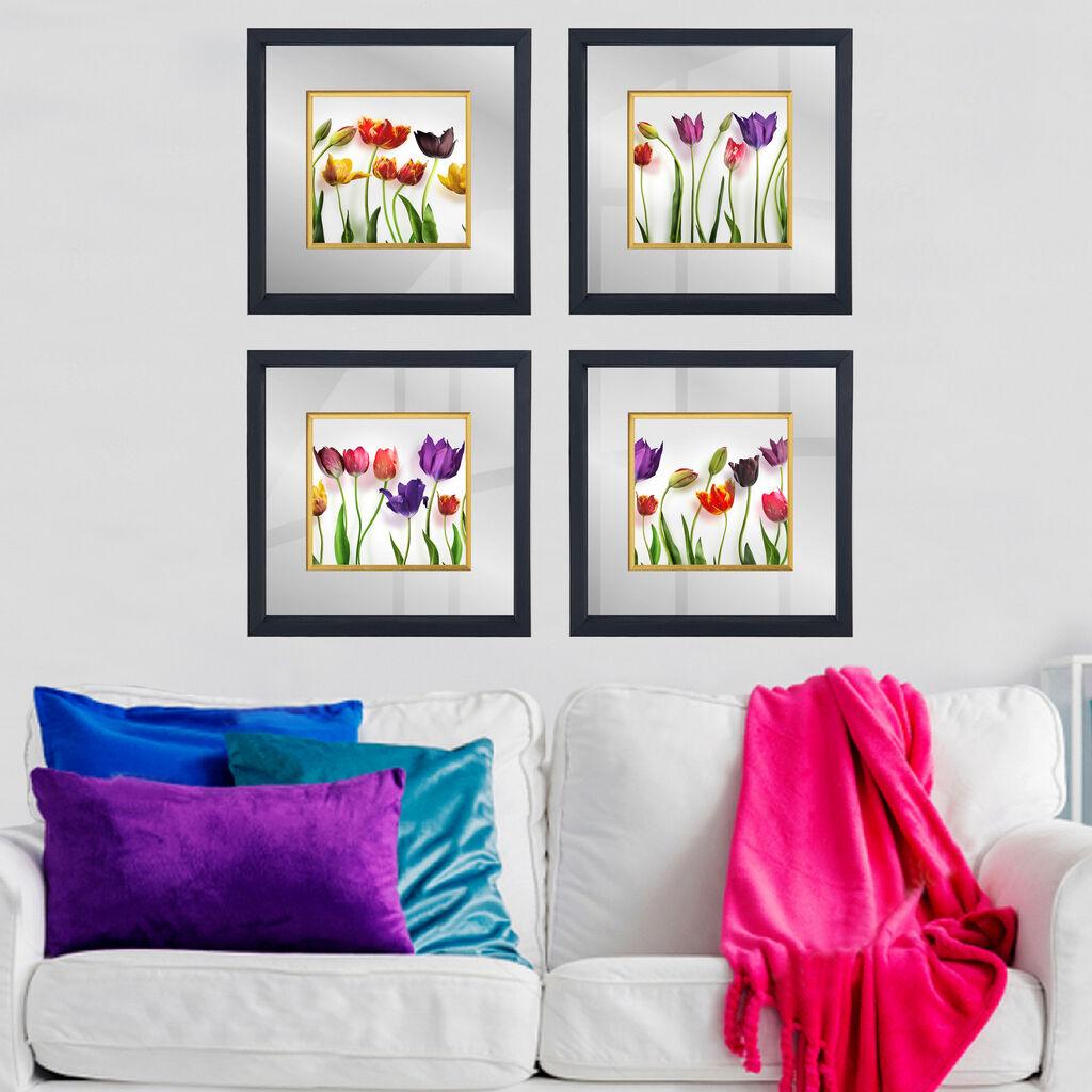 Wallity Set uramljenih slika CAM420436711, 4 dijela