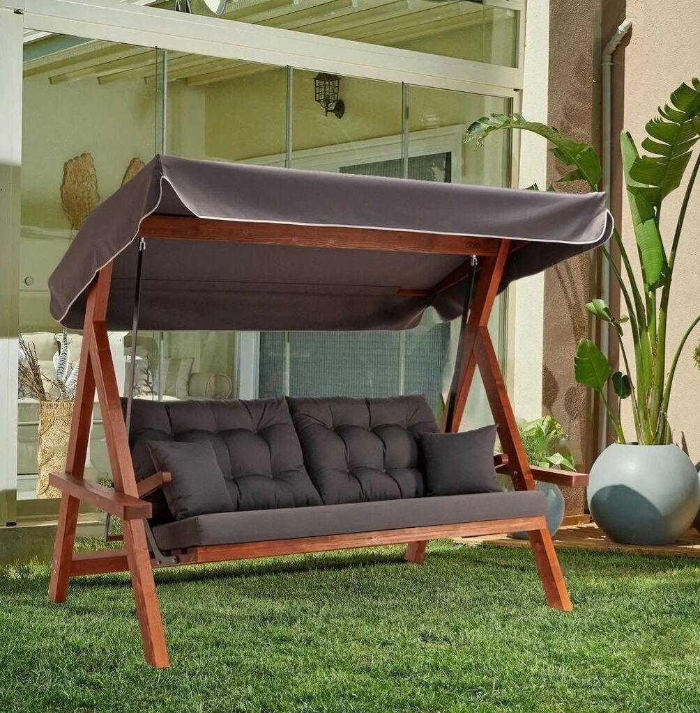 Hanah Home vrtna ljuljaška Lyon 2400, 215x190x135 cm, antracit