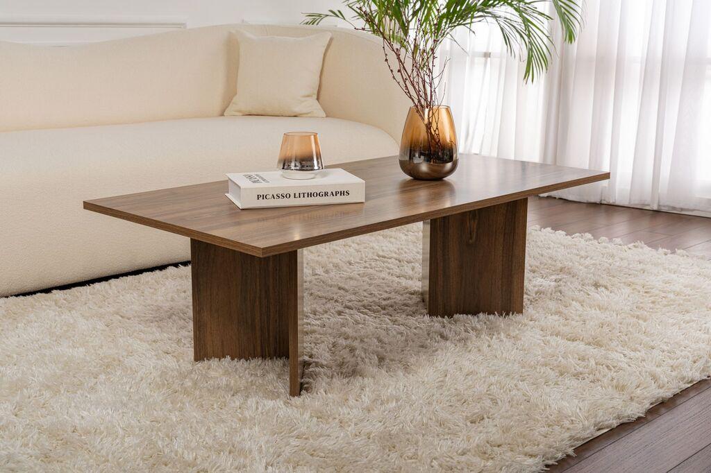 Nordure Klub sto Sabin, 119x40x60 cm, Boje oraha