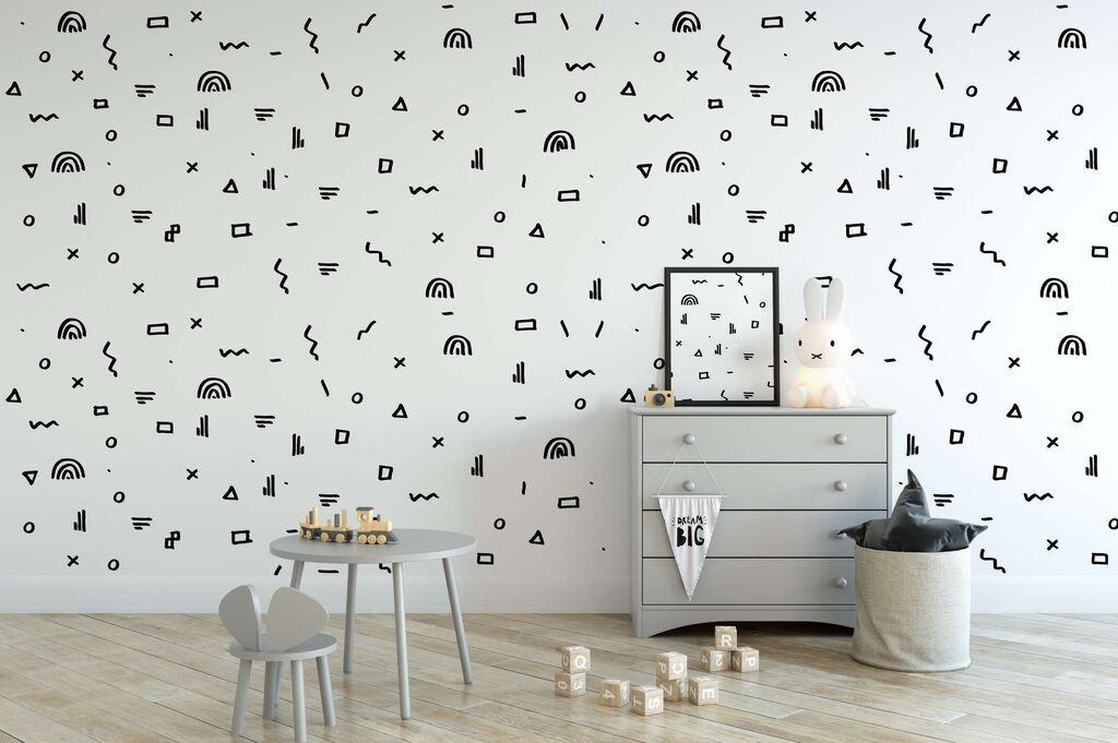 Wallity Tapeta za zid MDK-00124, 100x100 cm, Šarena