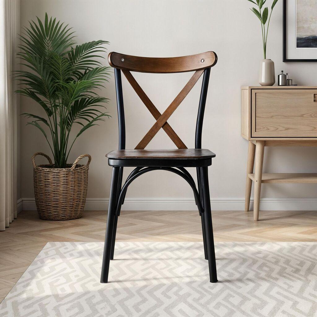 Hanah Home Ahsap Ekol 261 V4 Stolica, 4 dijela, Smeđa