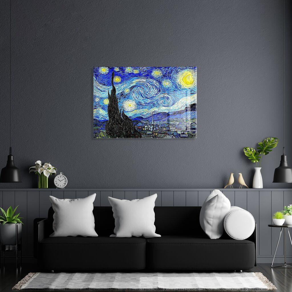 Wallity Dekorativna slika na kaljenom staklu, 70x100cm, Šarena