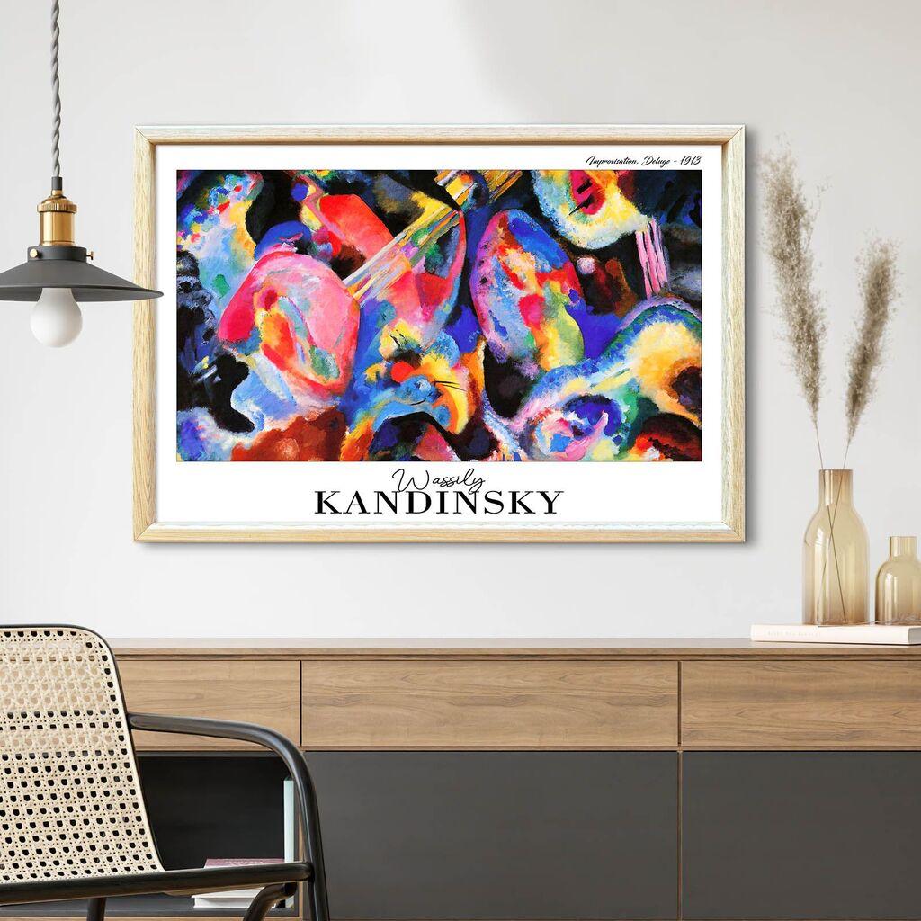 Wallity Dekorativna uramljena slika, 42x62cm, Šarena