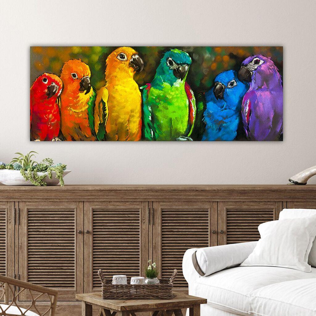 Wallity Dekorativna slika na platnu, 30x80cm, Šareno