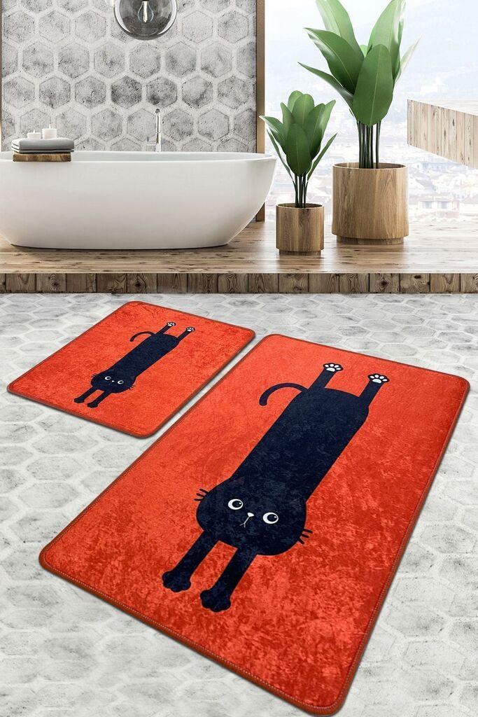L'essentiel Maison Set tepiha za kupatilo Comfort, 2 komada, narandžasta