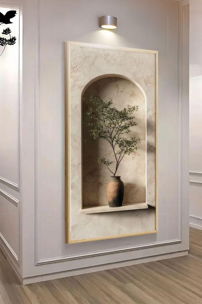 Wallity Dekorativna uramljena slika, 70x33cm, Šarena
