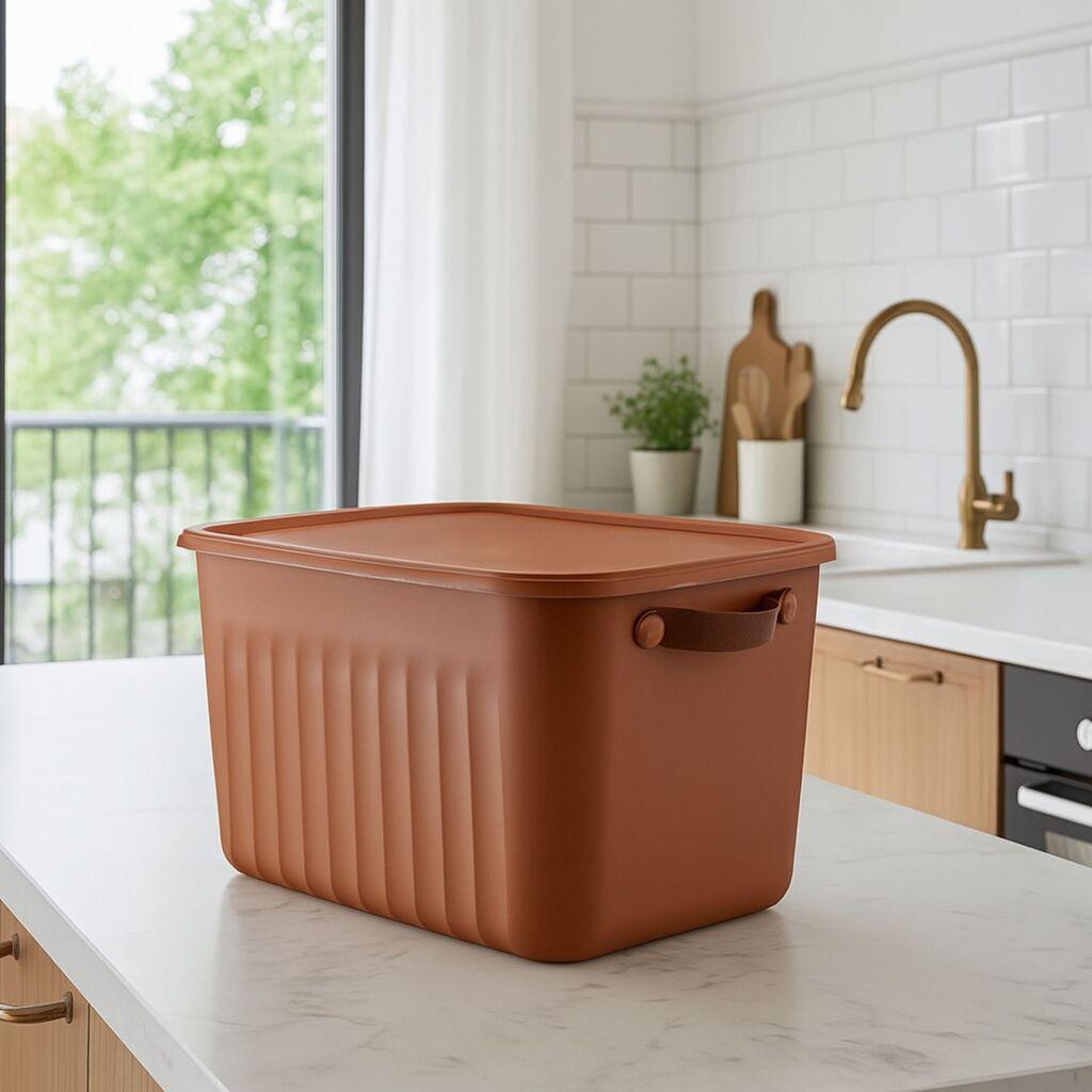 Aberto Design kutija za odlaganje, 15l, crvena
