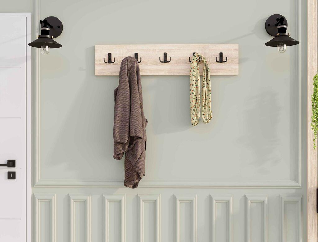 Hanah Home Zidna lampa Besli, 80x17x1.8 cm, Boja hrasta
