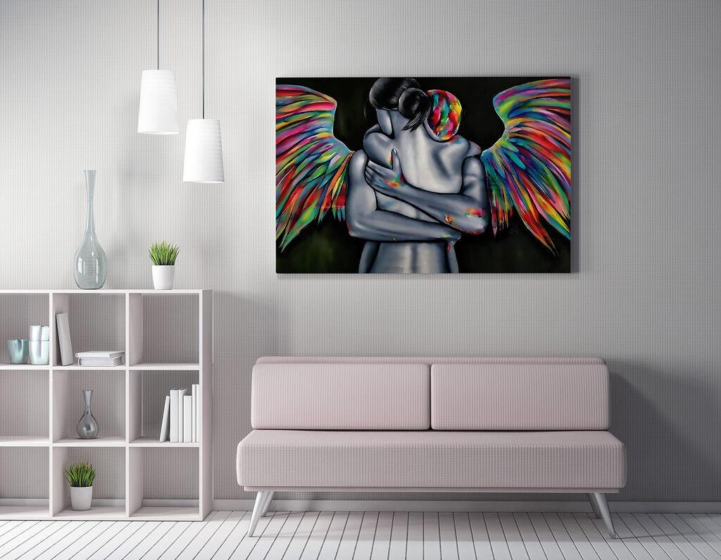 Wallity Dekorativna slika na platnu, 50x70cm, Šareno