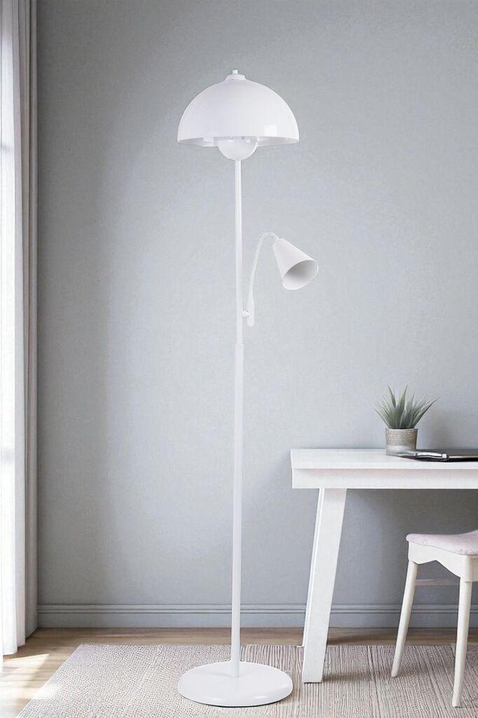 Opviq podna lampa Devin, bijela