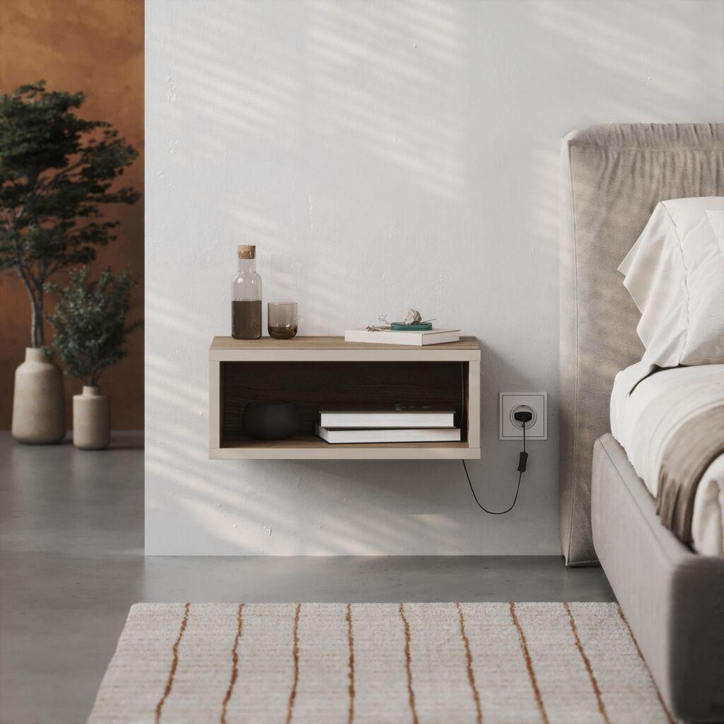 Hanah Home Noćni ormarić, 45x18x30cm, boja pijeska