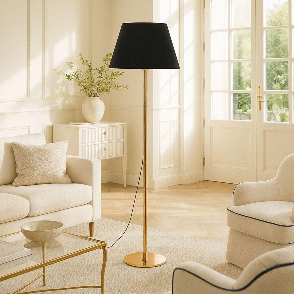 Opviq podna lampa, crna