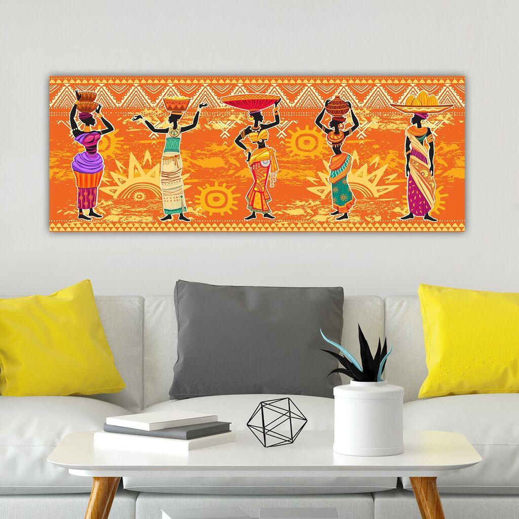 Wallity Dekorativna slika na platnu, 30x80cm, Šareno