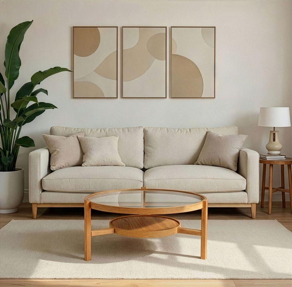 Hanah Home Club sto Flora, 100x48 cm, Smeđa