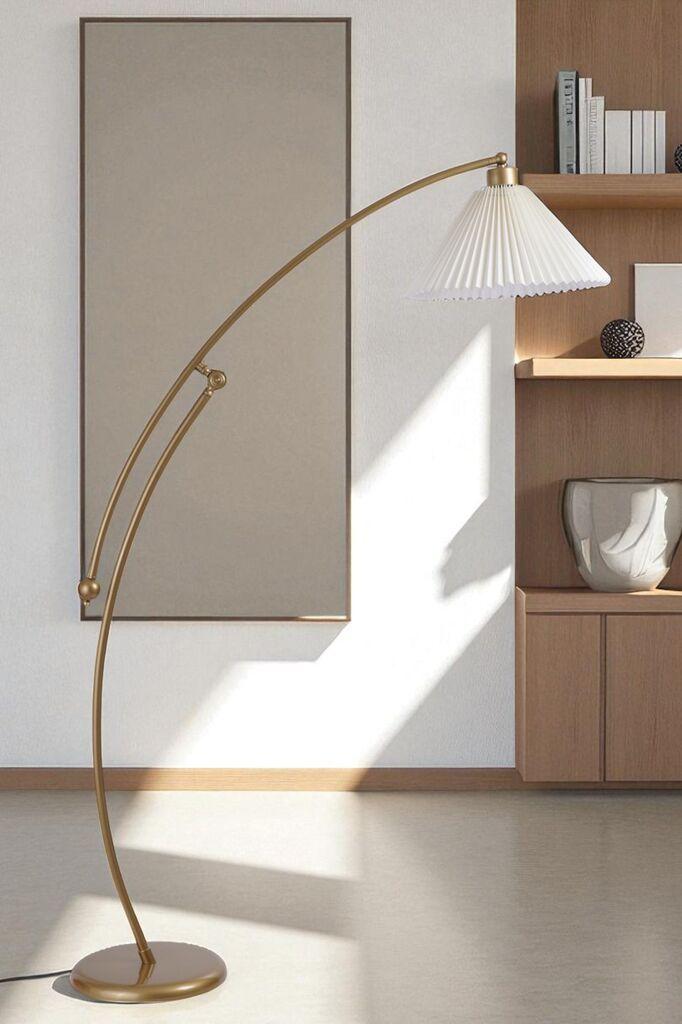 Opviq podna lampa 8972-5, zlatna boja
