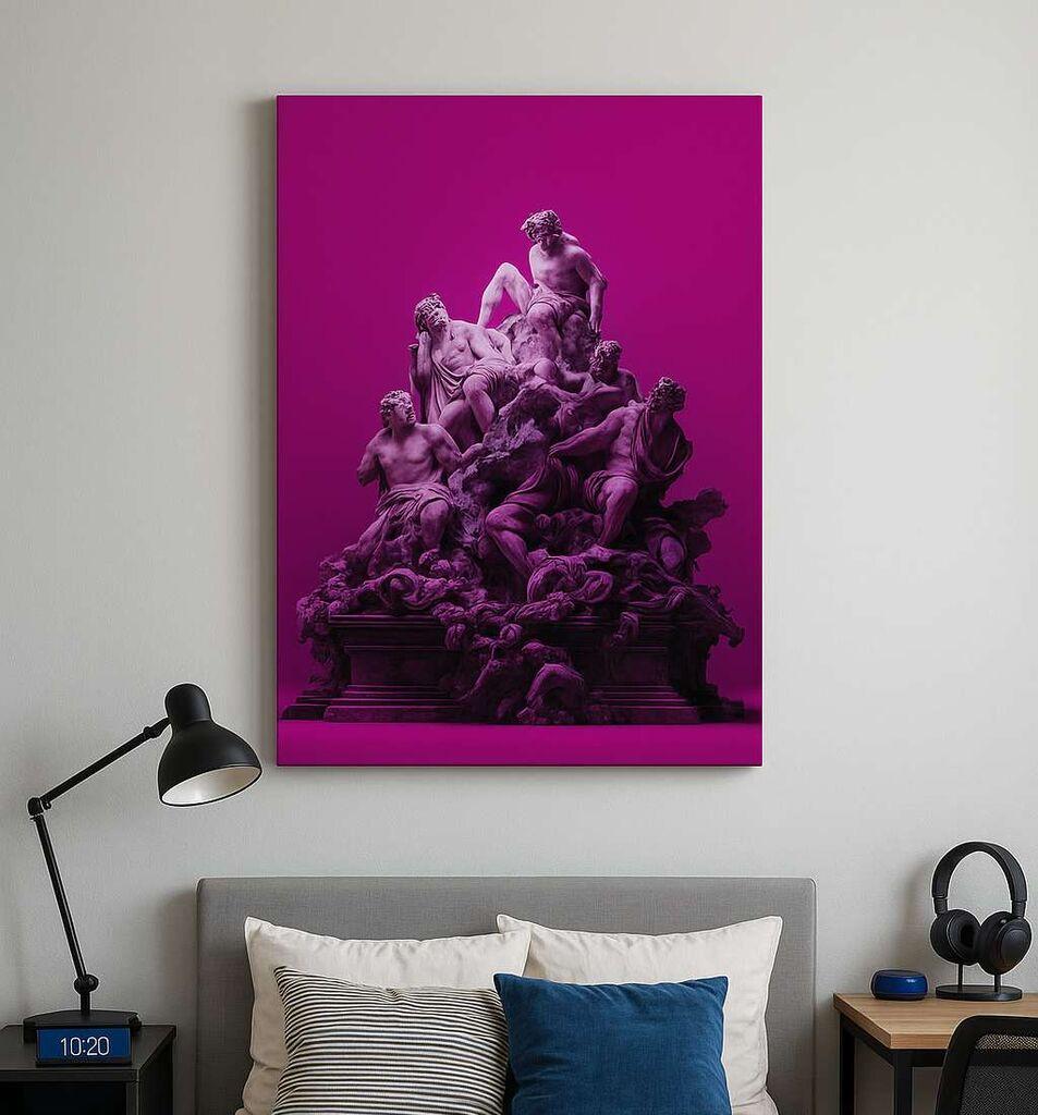 Wallity Dekorativna slika na platnu, 70x100cm, Šareno
