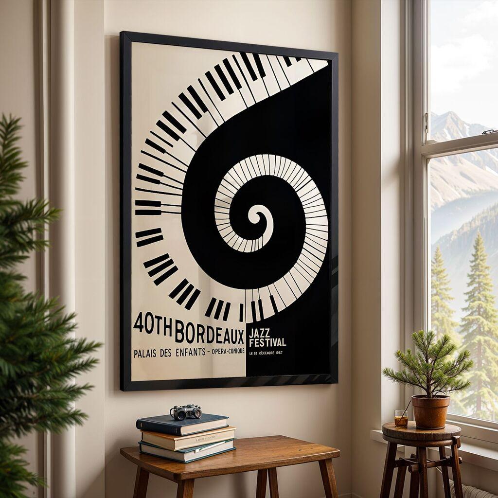 Wallity Dekorativna uramljena slika, 55x75cm, Šarena