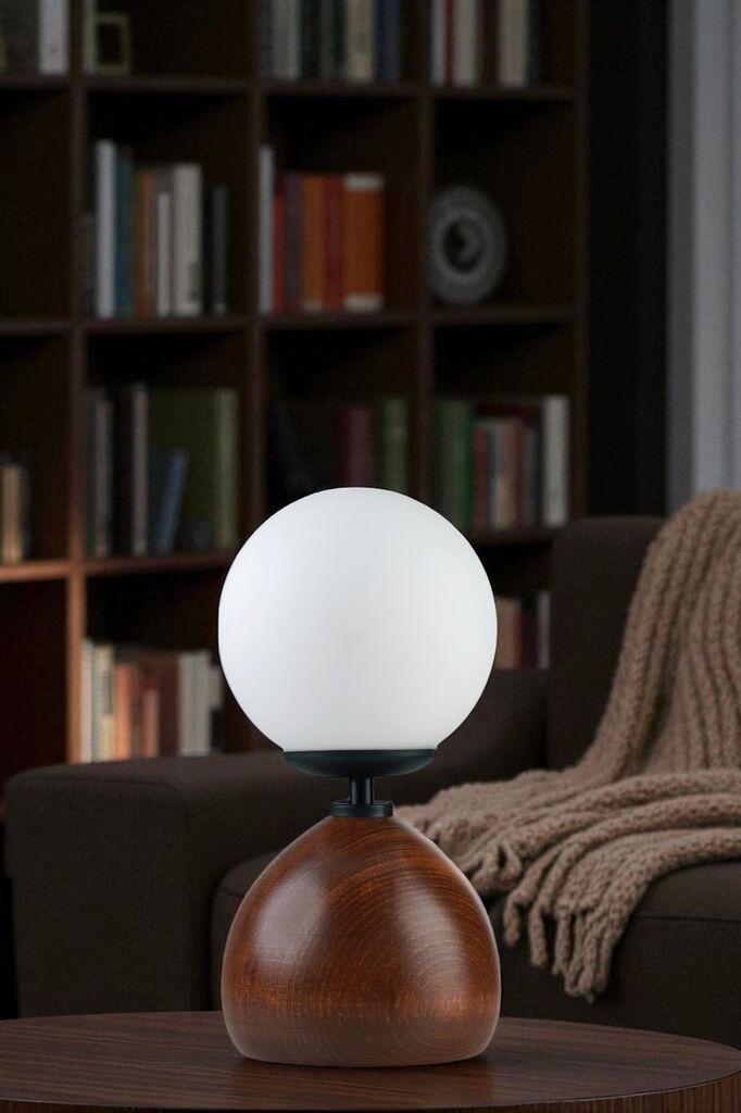 Opviq Cameron stolna lampa, smeđe-bijela