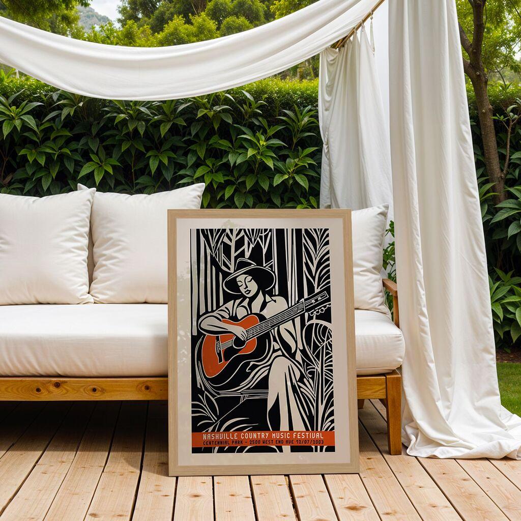 Wallity Dekorativna uramljena slika, 55x75cm, Šarena