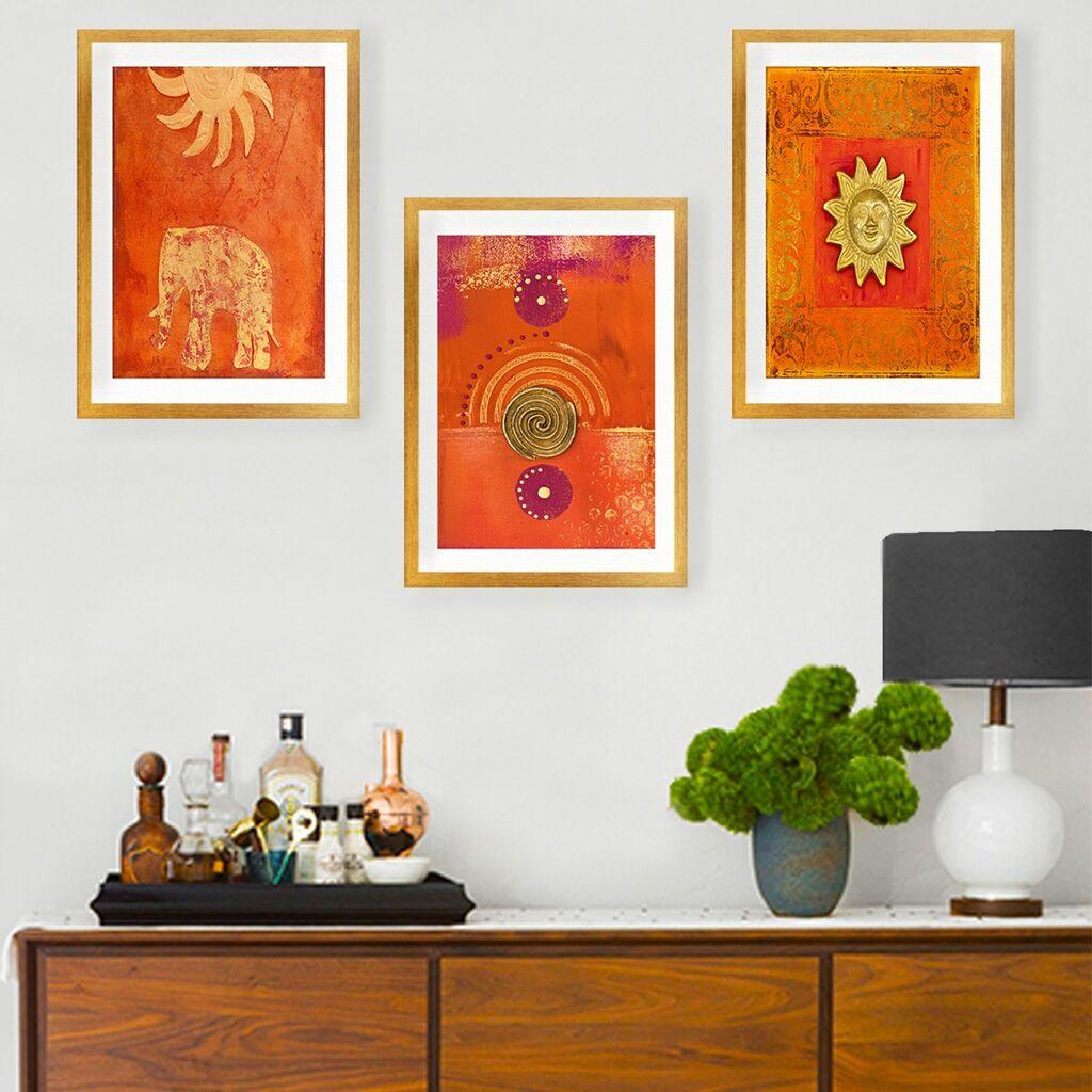 Wallity Set uramljenih slika SET_095, 3 dijela