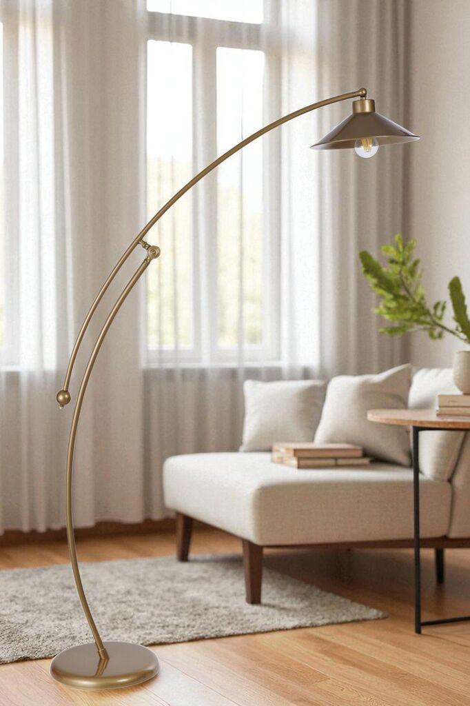 Opviq podna lampa 8972-3, zlatna boja