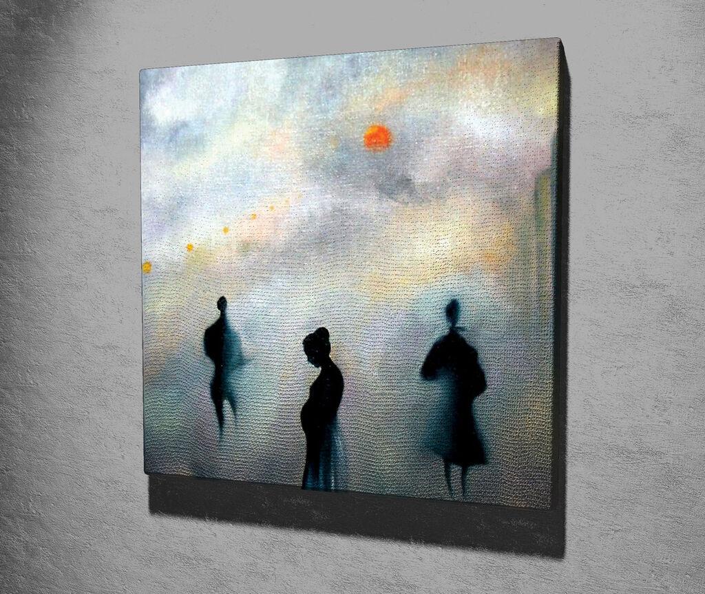 Wallity Dekorativna slika na platnu, 45x45cm, Šareno