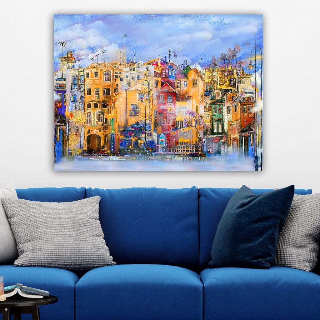 Wallity Dekorativna slika na platnu, 70x100cm, Šareno