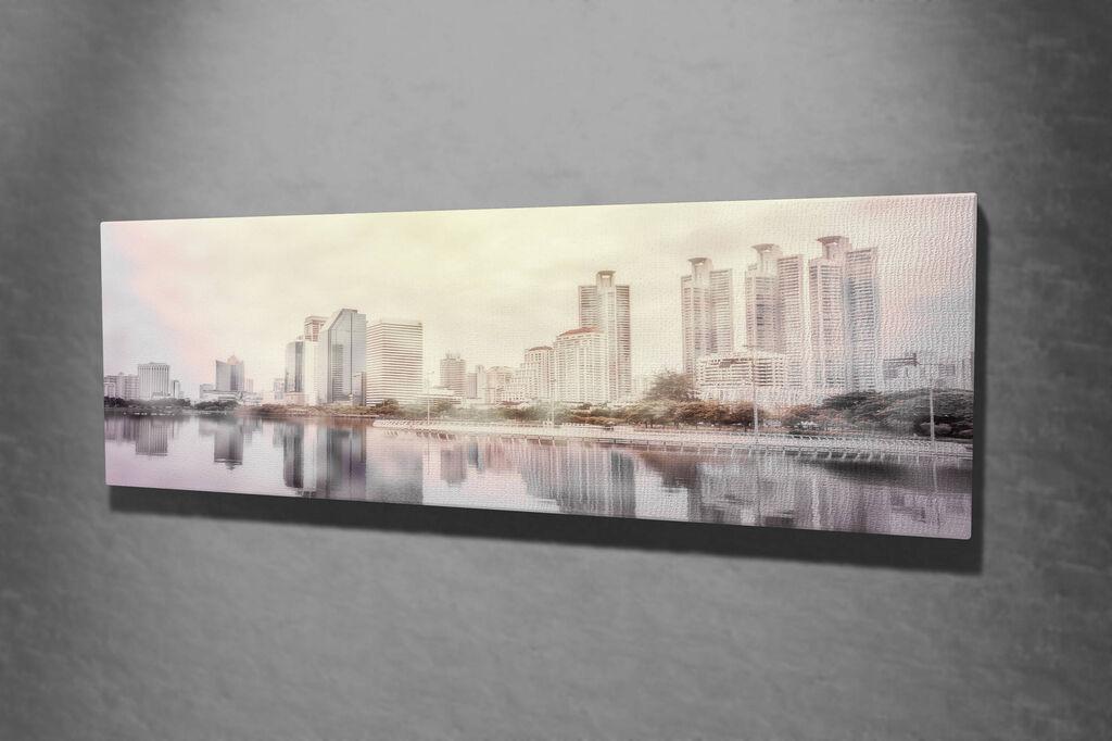 Wallity Dekorativna slika na platnu, 30x80cm, Šareno