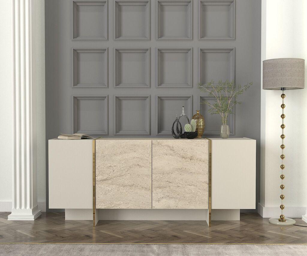 Hanah Home Konzolni sto Veyron, 180x75,5x46,6 cm, Bež