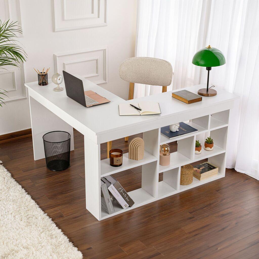 Hanah Home Radni sto Vesper, 130 x 72 x 120 cm, Bijeli