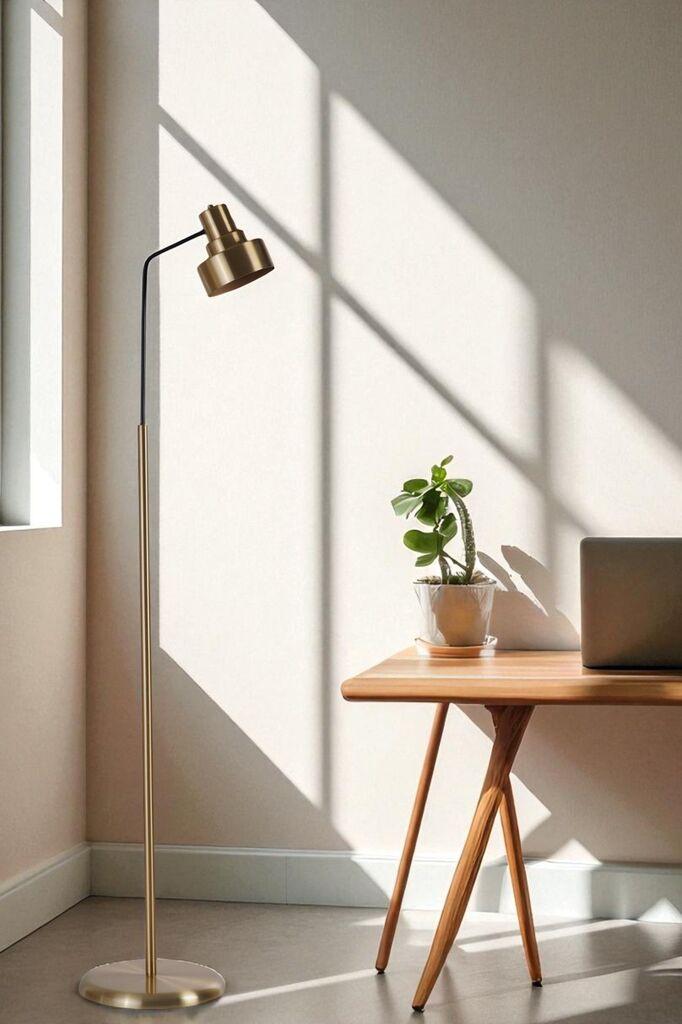 Opviq podna lampa 8950-1, zlatne boje