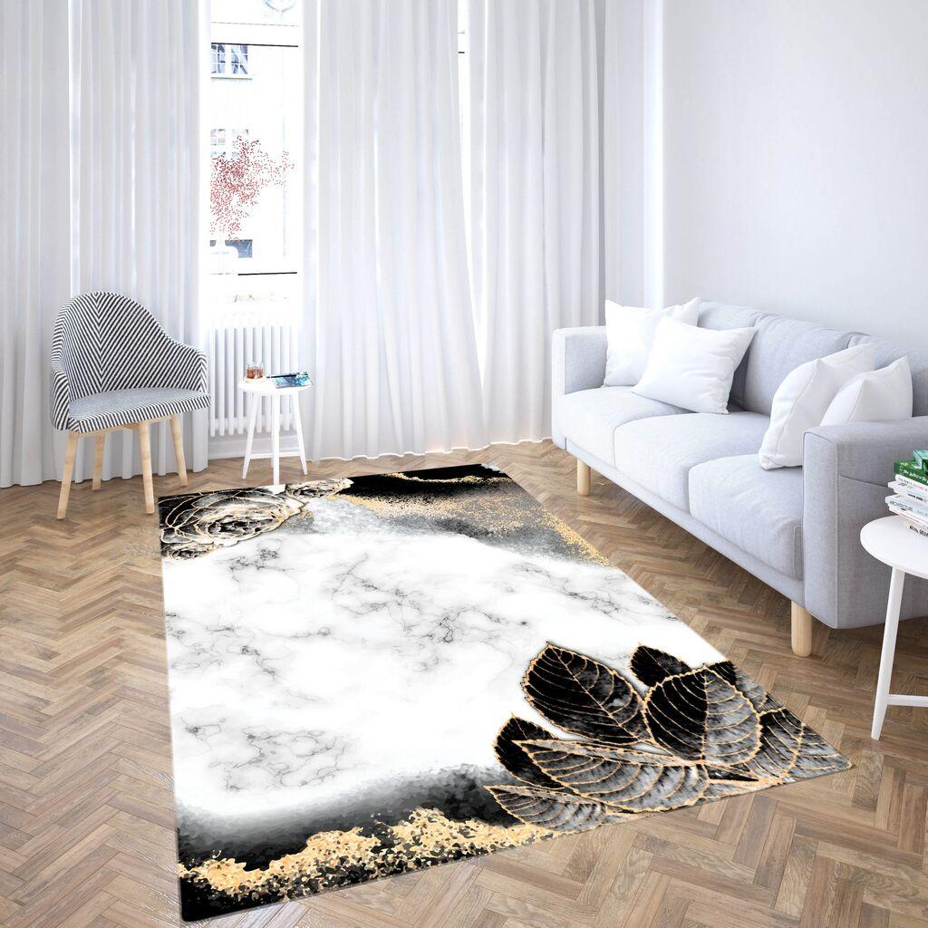 Conceptum Hypnose tepih CG_223, Pravougaoni, 140 x 220 cm, Crno-bijeli
