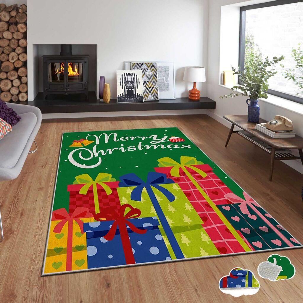 Conceptum Hypnose tepih s novogodišnjim motivima Asr-Crpt-3, pravokutni, 180 x 280 cm, šareni